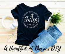 Load image into Gallery viewer, Faith Inspired Black T-Shirts