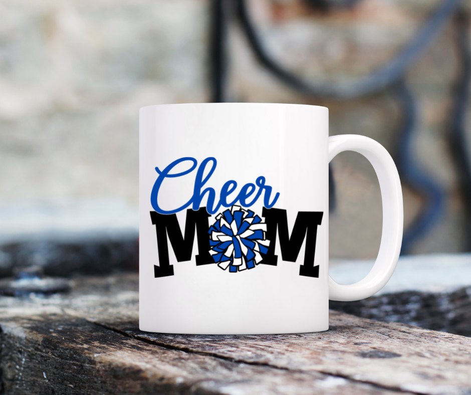 Cheer Mom Mug (Blue)