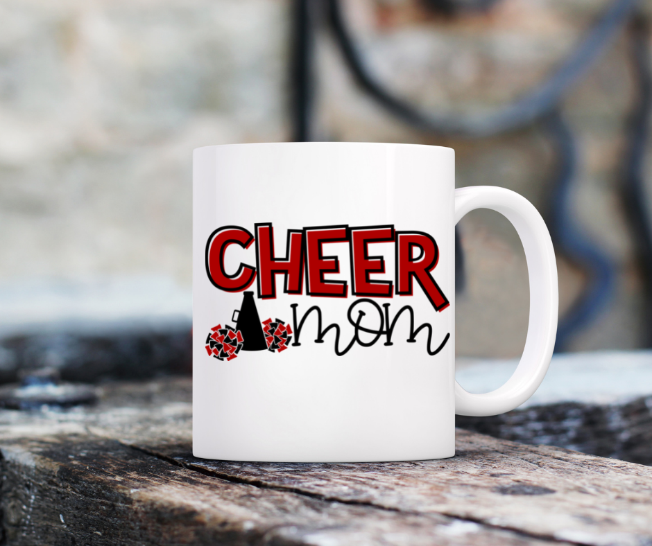 Cheer Mom Mug (Red)