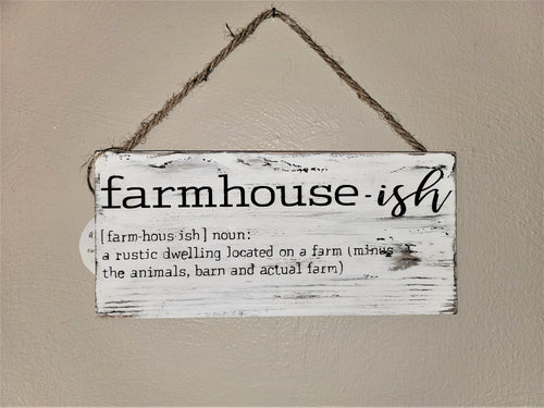 Farmhouse-ish 12 x 5 1/2
