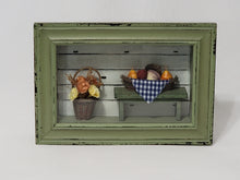 Load image into Gallery viewer, Green Farmhouse Inspired Shadow Box