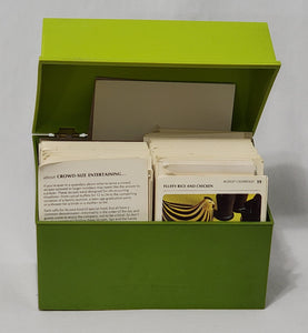 Green Vintage Betty Crocker Recipe Box full of Recipe Cards
