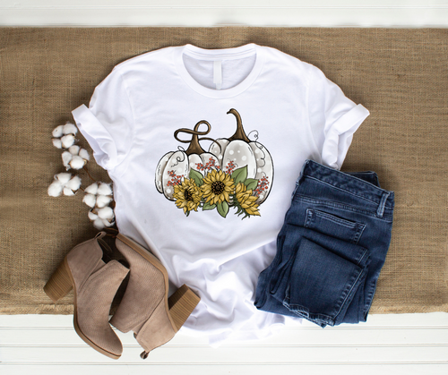 Sunflowers and Pumpkin T-Shirt