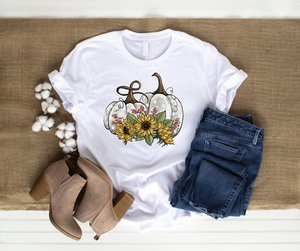 Sunflowers and Pumpkin T-Shirt