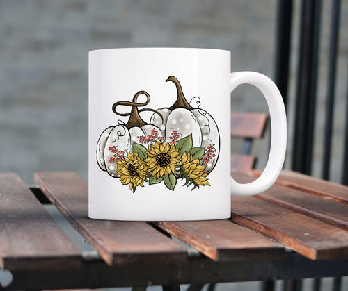 Sunflowers & Pumpkins Mug