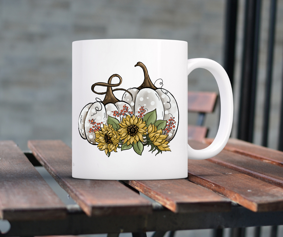 Sunflowers & Pumpkins Mug